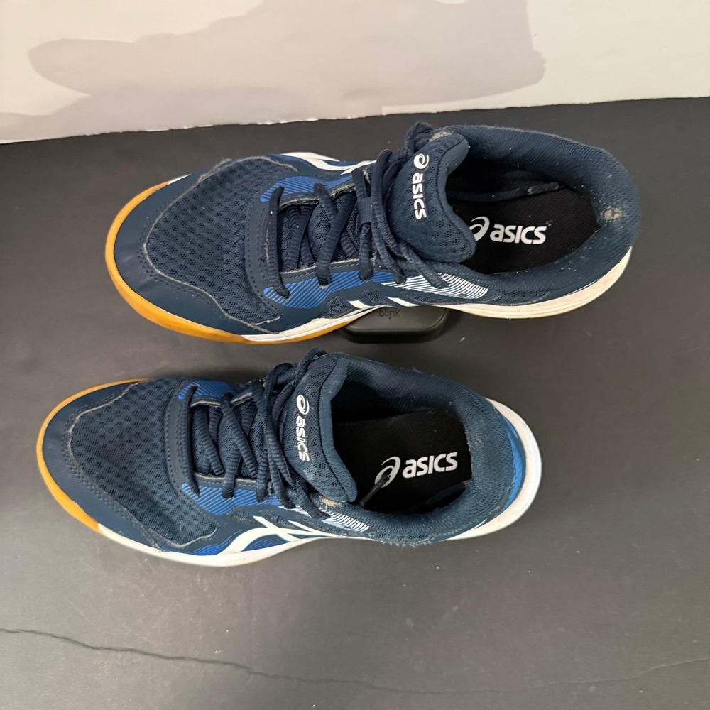 Asics Upcourt 5 Mens Navy Blue White Gum Sole Volleyball Shoes Sneakers Size 6.5 - Picture 10 of 16